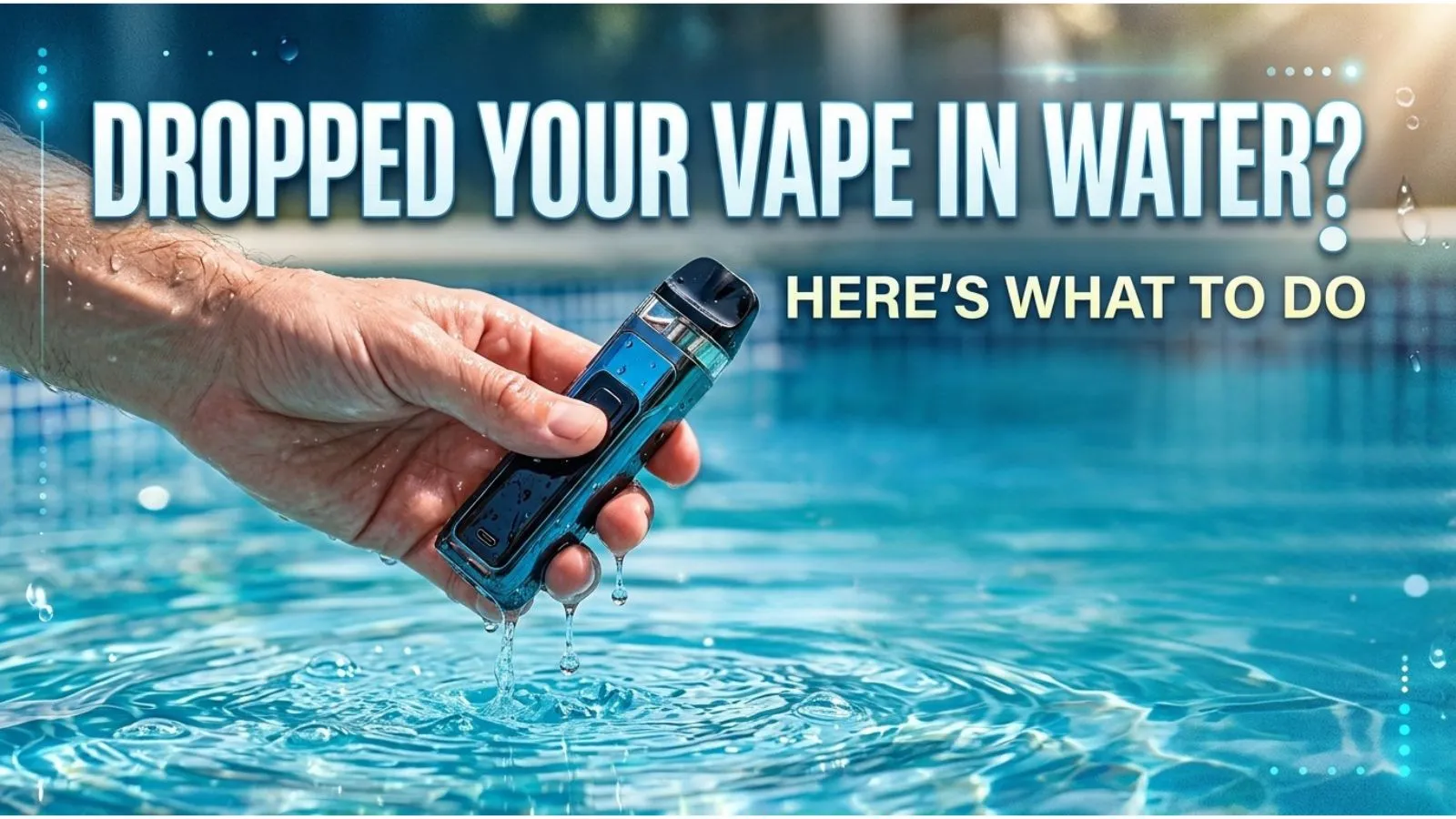 Dropped Your Vape in Water? Here’s What to Do