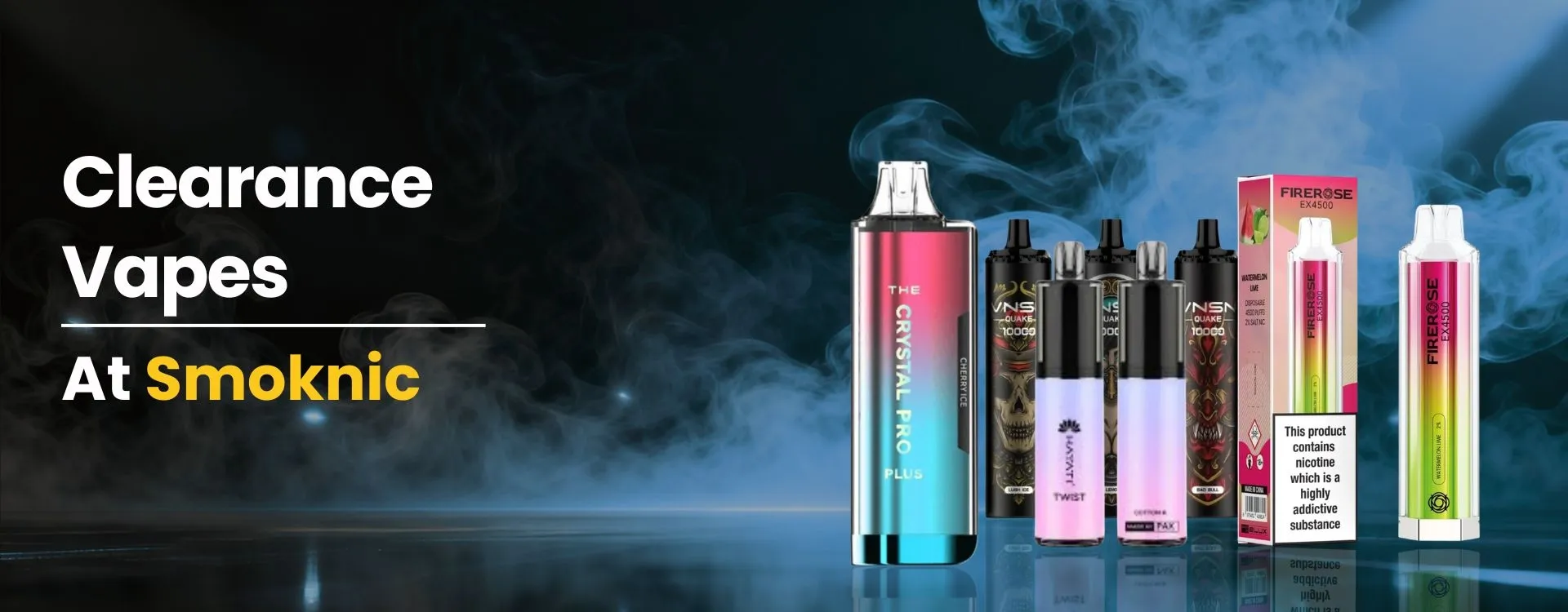 Clearance Vapes at Smoknic
