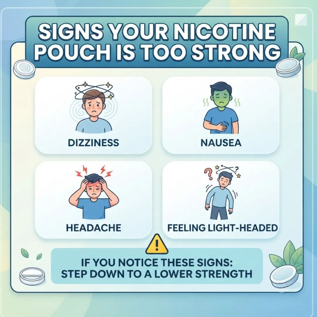 Nicotine Pouch is Too strong