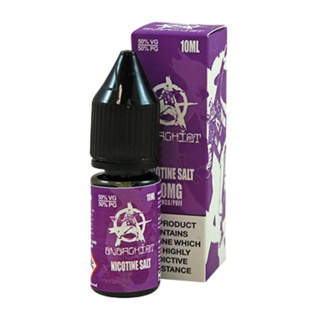 Anarchist 10ml 50:50 VG/PG E-liquid Nic Salt | Any 4 For £10