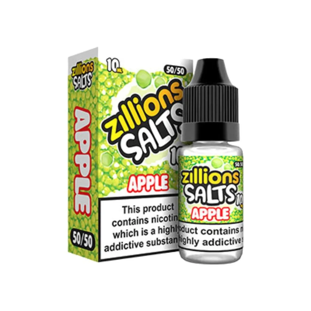 Apple by Zillions 10ml 50:50 VG/PG E-liquid