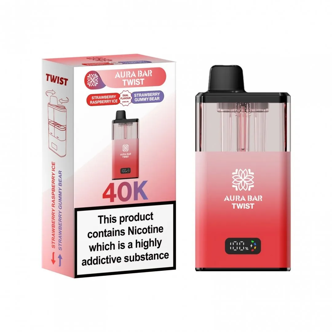 Aura Bar Twist 40K Puffs Prefilled Vape Kit - £9.29 Only