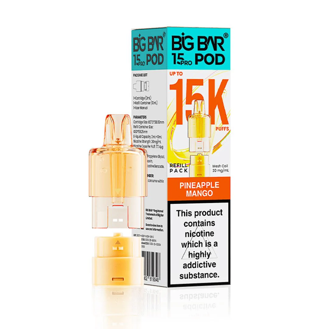 Big Bar 15000 Pro Prefilled Pods | £4.29 Only