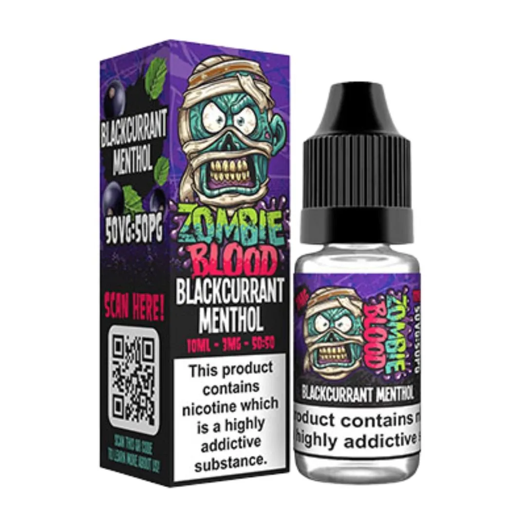 Blackcurrant Menthol by Zombie Blood 10ml E-Liquid