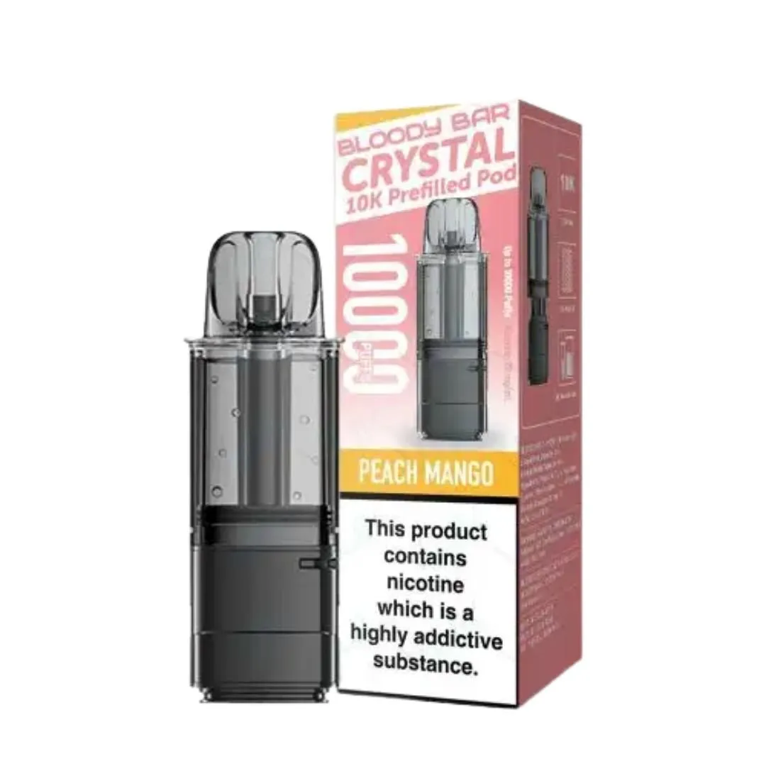 Buy Bloody Bar Crystal 10000 Puffs Prefilled Pod for £4.89