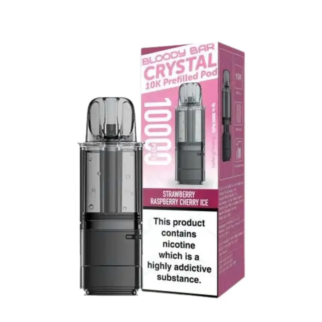 Buy Bloody Bar Crystal 10000 Puffs Prefilled Pod for £4.89