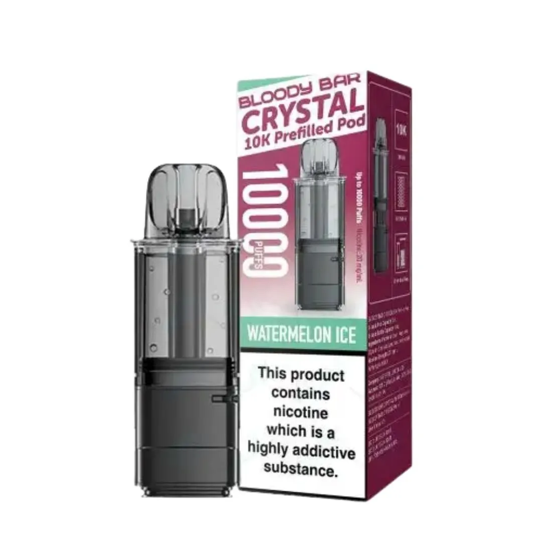Buy Bloody Bar Crystal 10000 Puffs Prefilled Pod for £4.89