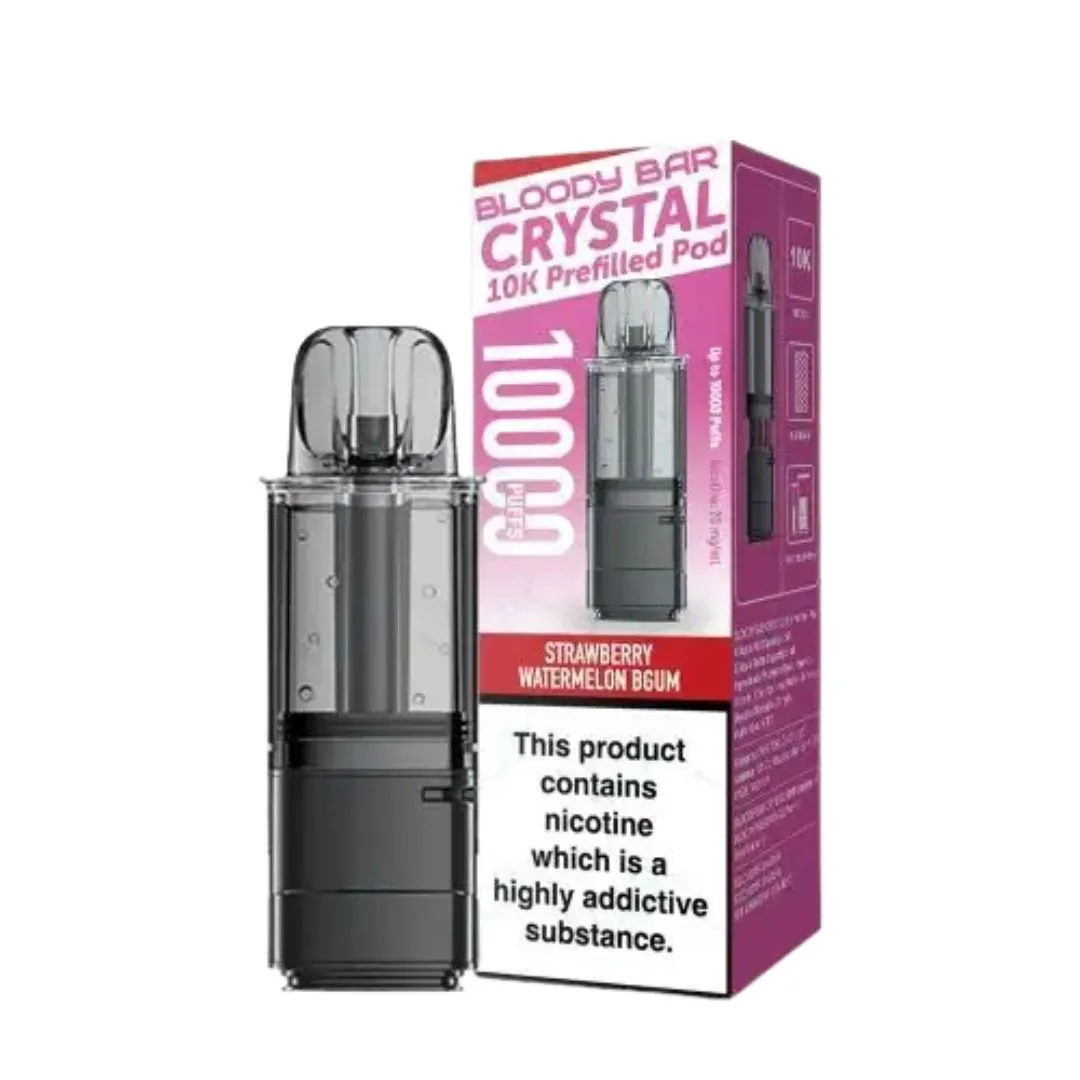 Buy Bloody Bar Crystal 10000 Puffs Prefilled Pod for £4.89