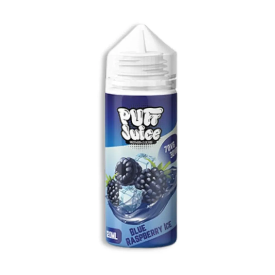 Blue Raspberry Ice 120ml 0mg by Puff Juice