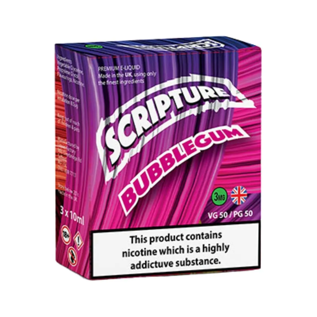 Bubblegum 10ml E-liquid by Scripture