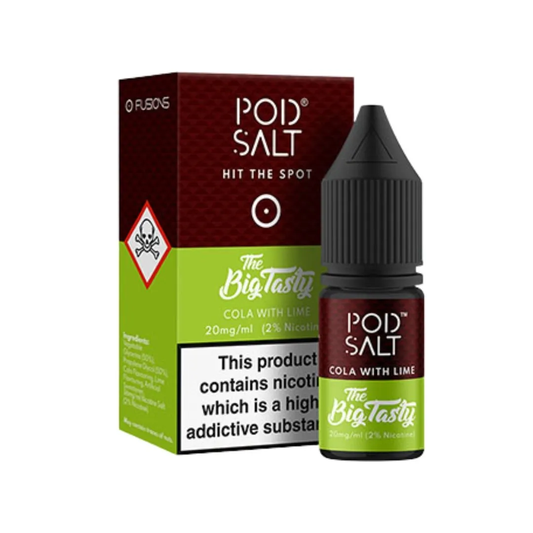 Cola With Lime by Pod Salt 10ml E-liquid