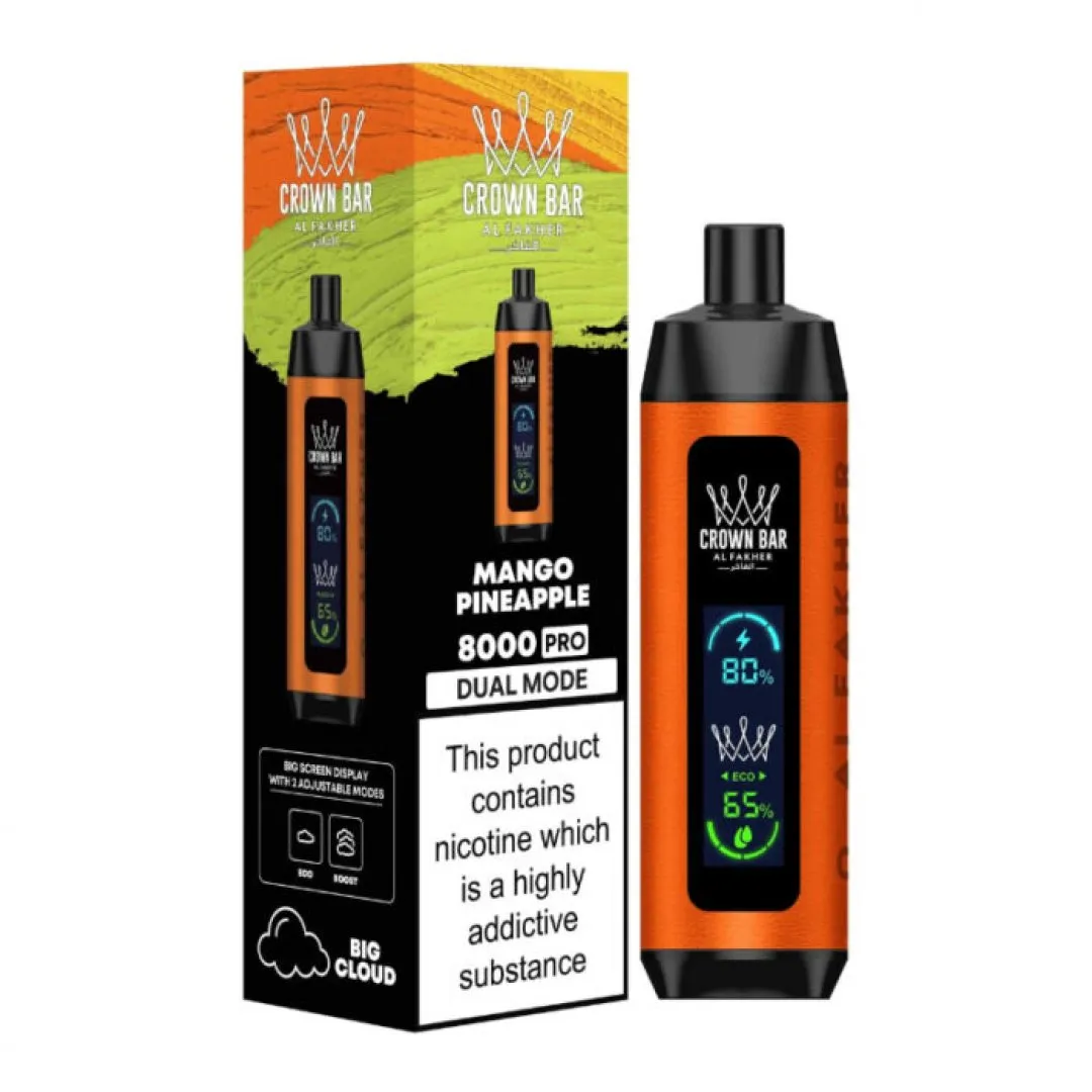 Al Fakher Crown Bar 8000 Pro Prefilled Vape Kit - £8.79