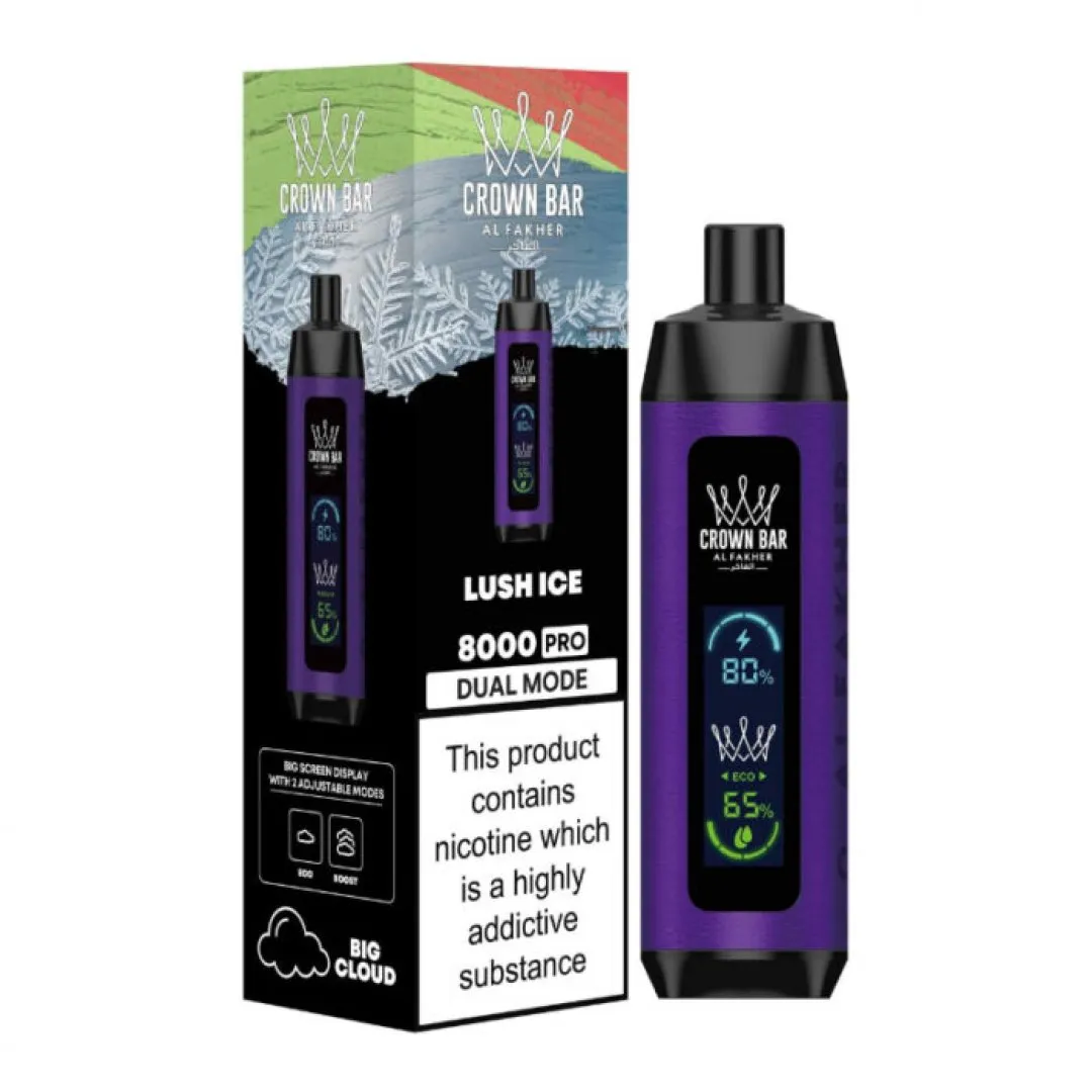 Al Fakher Crown Bar 8000 Pro Prefilled Vape Kit - £8.79