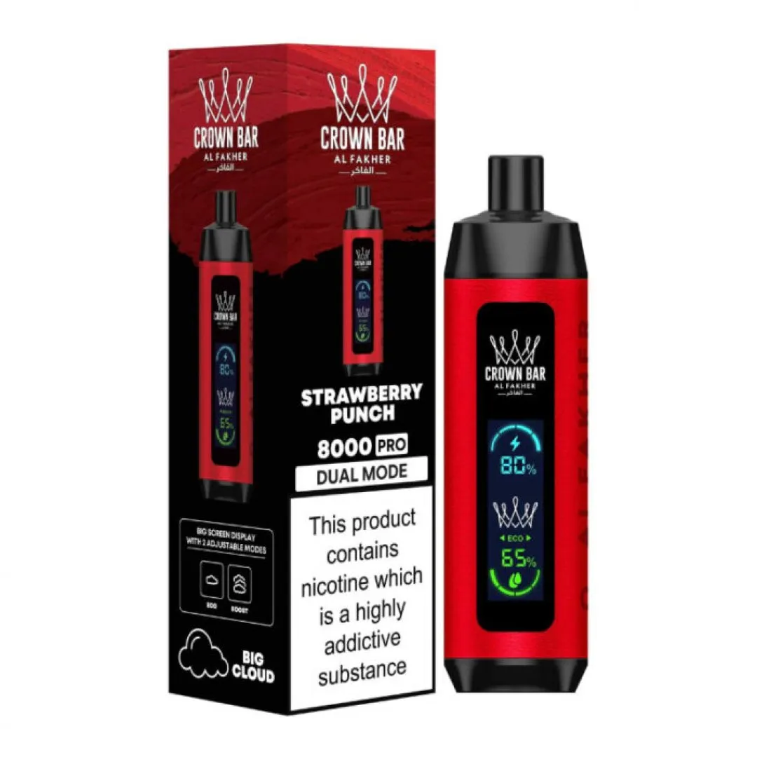 Al Fakher Crown Bar 8000 Pro Prefilled Vape Kit - £8.79