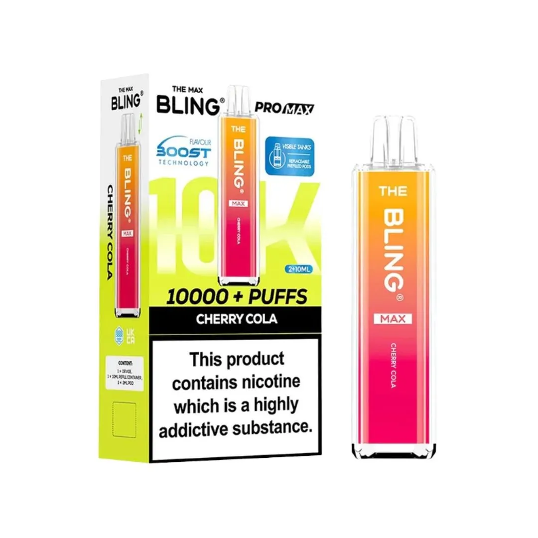 The Crystal Bling Max 10000 Puffs Prefilled Kit - £8.79