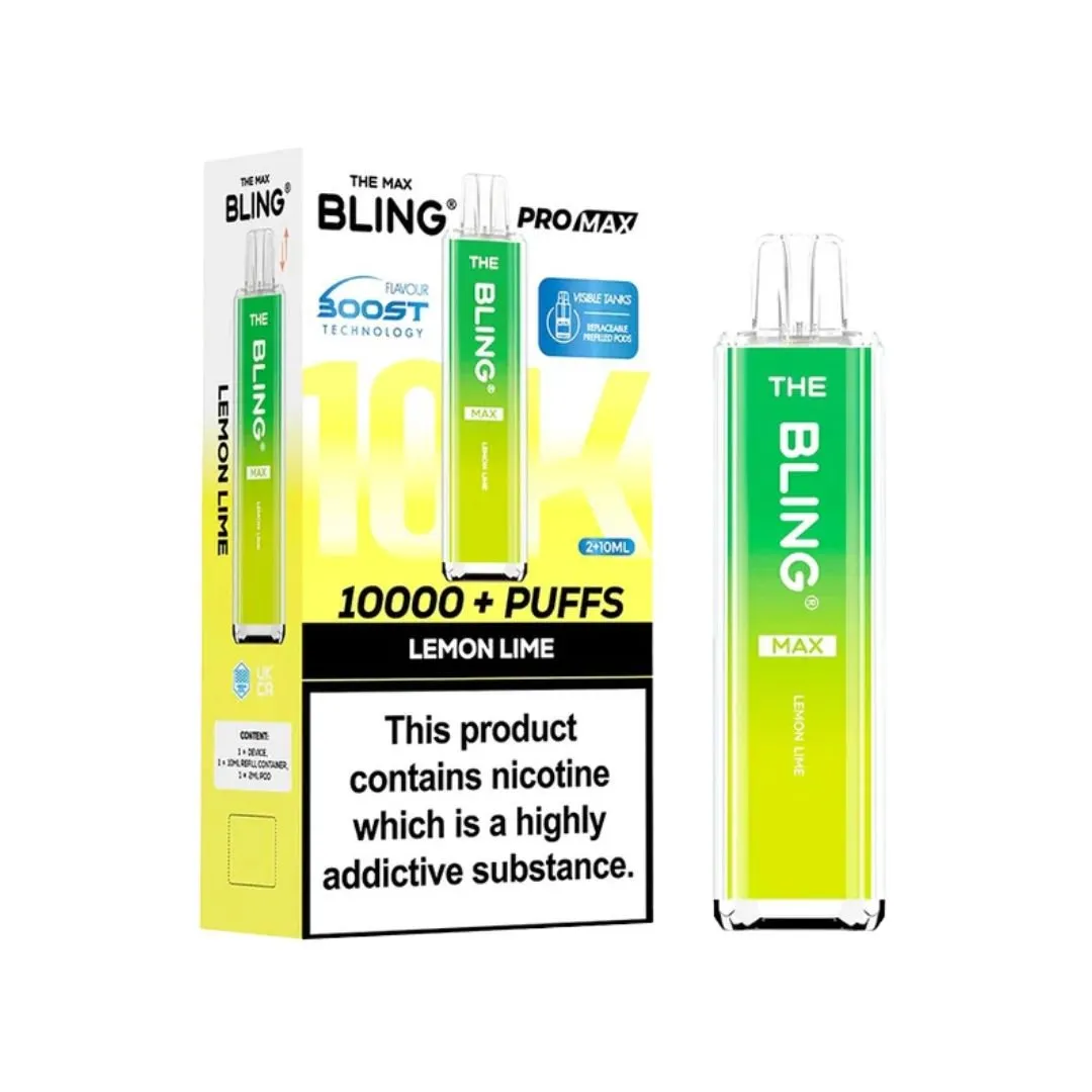 The Crystal Bling Max 10000 Puffs Prefilled Kit - £8.79