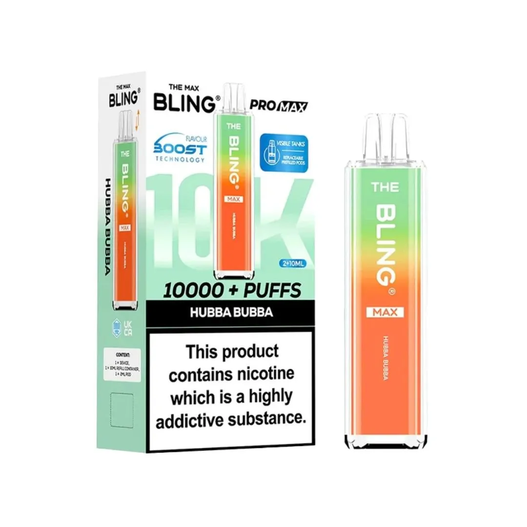 The Crystal Bling Max 10000 Puffs Prefilled Kit - £8.79