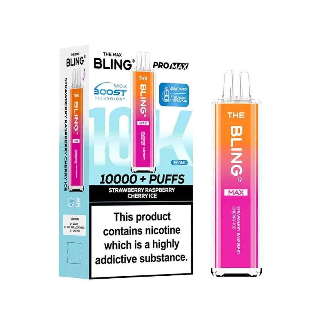 The Crystal Bling Max 10000 Puffs Prefilled Kit - £8.79