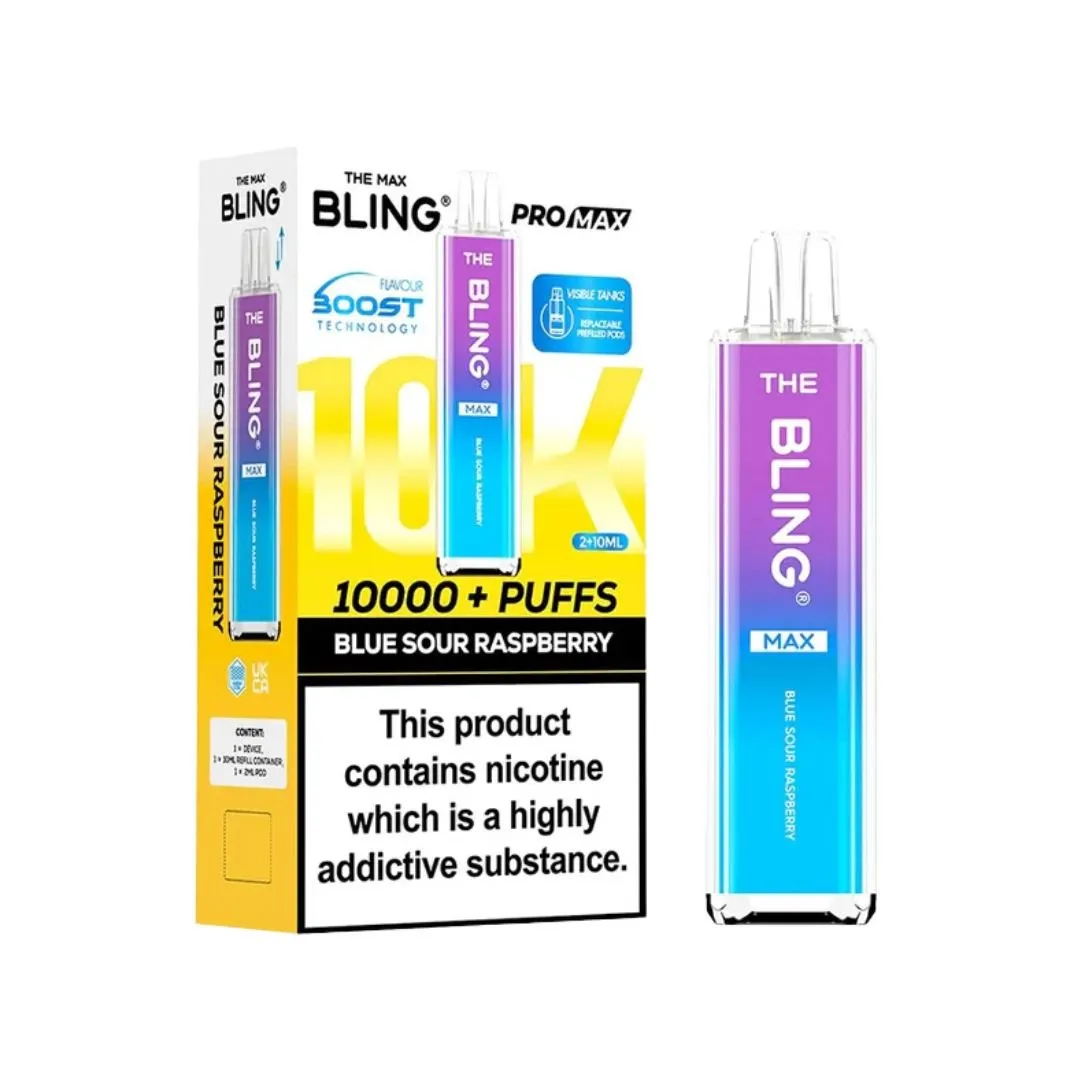 The Crystal Bling Max 10000 Puffs Prefilled Kit - £8.79