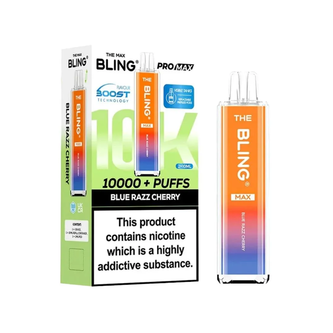 The Crystal Bling Max 10000 Puffs Prefilled Kit - £8.79