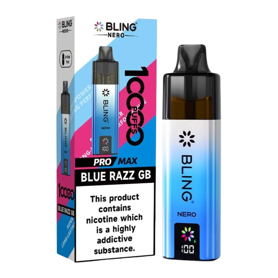 Crystal Bling Nero 10000 Puffs Prefilled Kit - £7.79 Only