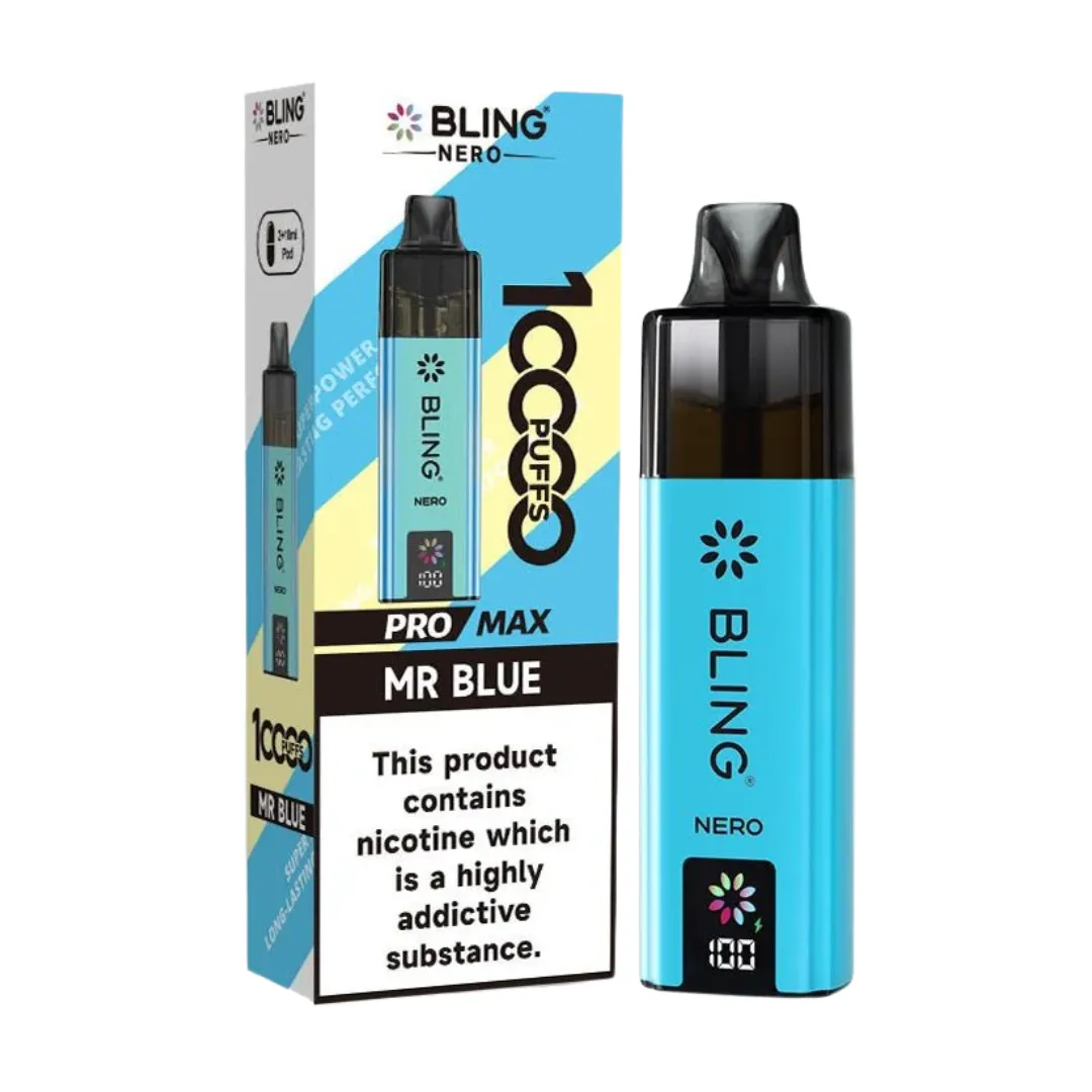 Crystal Bling Nero 10000 Puffs Prefilled Kit - £7.79 Only