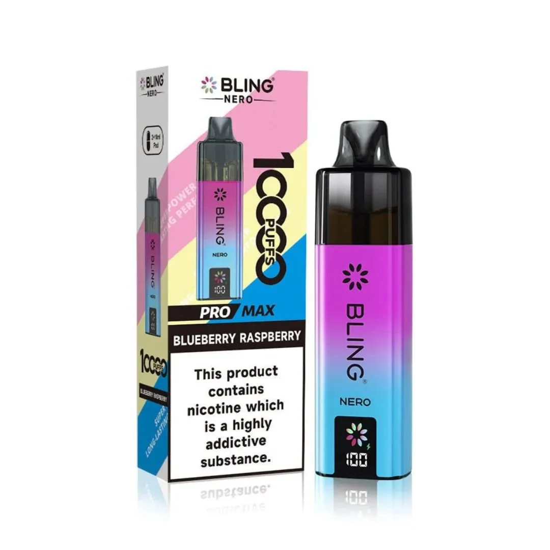 Crystal Bling Nero 10000 Puffs Prefilled Vape Kit - £7.79 Only