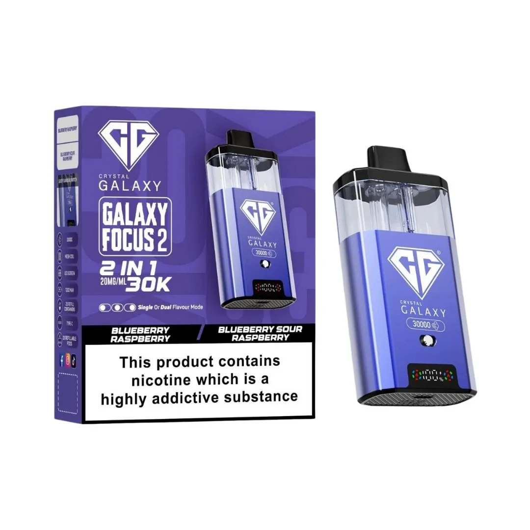 Crystal Galaxy Focus 2 30000 Puffs Prefilled kit - £6.79