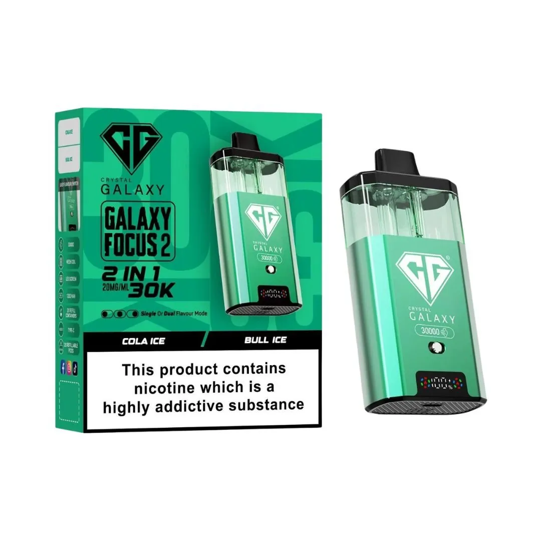 Crystal Galaxy Focus 2 30000 Puffs Prefilled kit - £6.79
