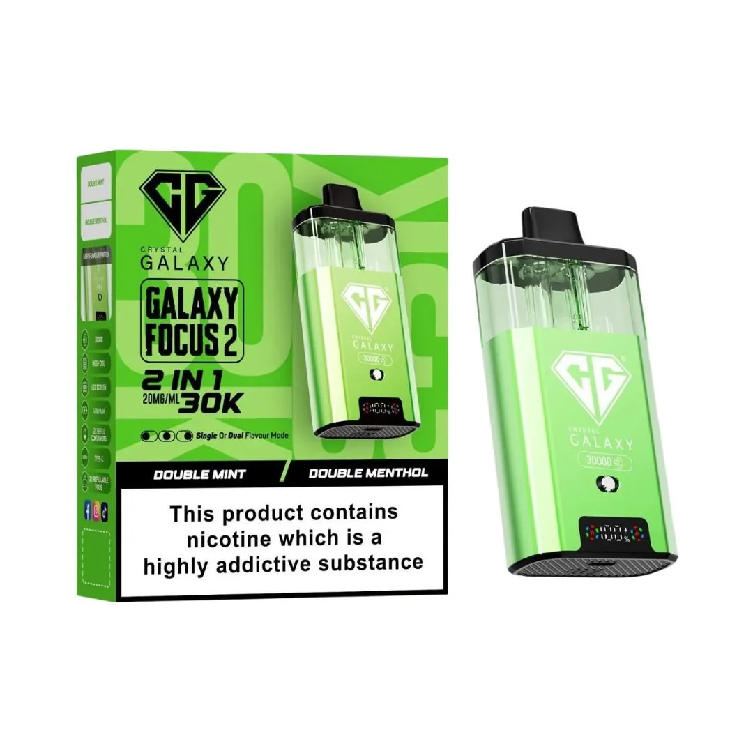 Crystal Galaxy Focus 2 30000 Puffs Prefilled kit - £6.79