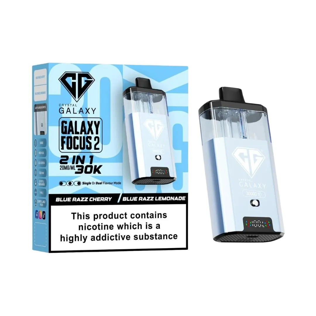 Crystal Galaxy Focus 2 30000 Puffs Prefilled kit - £6.79