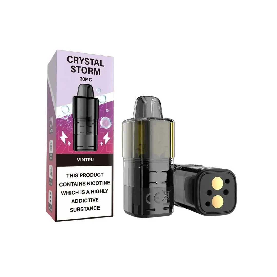 Crystal Storm Bar 12K Prefilled Pods | £4.79 Only - Smoknic