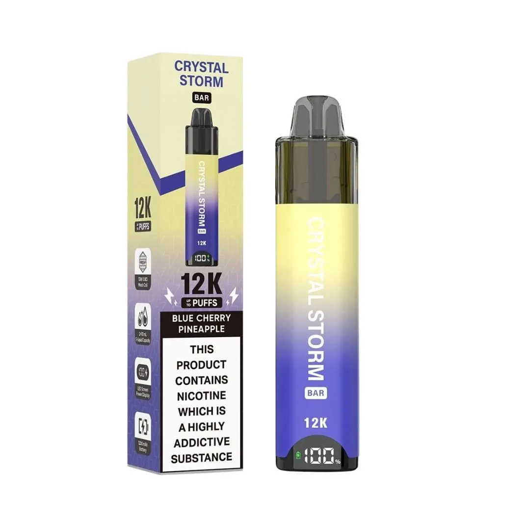 Crystal Storm bar 12K Vape Kit | Only In £8.29