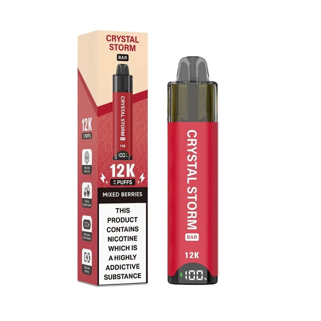 Crystal Storm bar 12K Vape Kit | Only In £8.29
