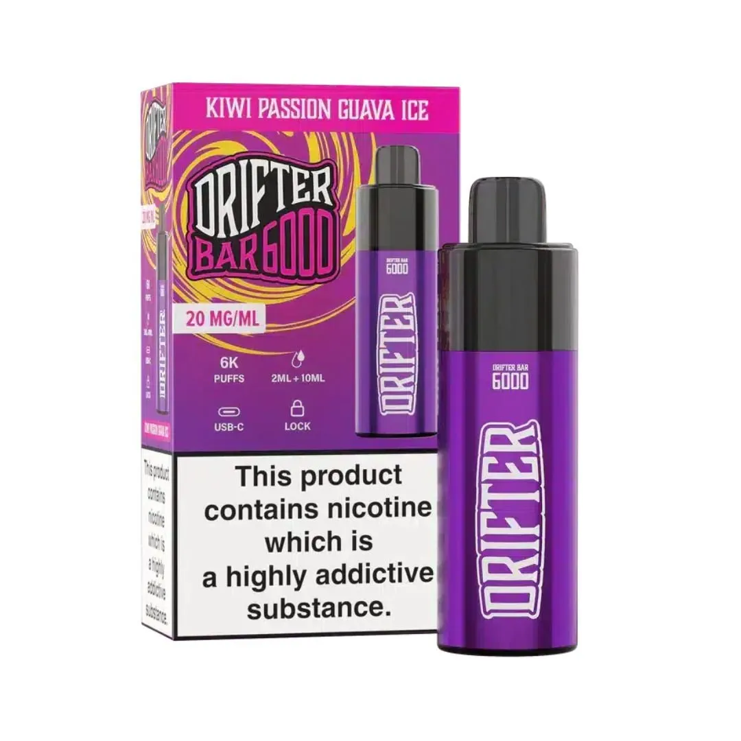 Drifter Bar 6000 Prefilled Pod Vape Kit - Only £11.29