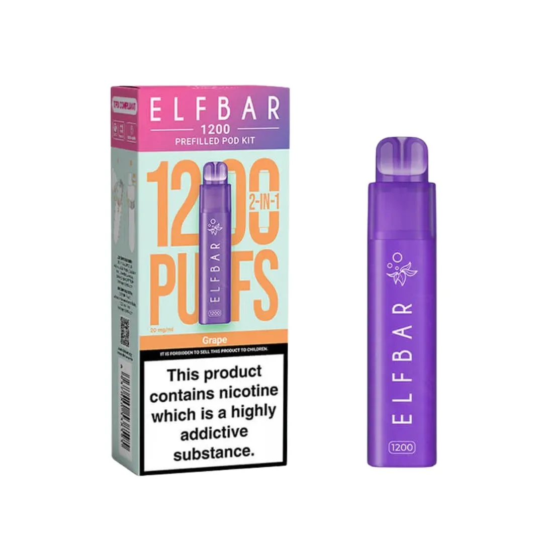 Elf Bar 1200 2-in-1 Prefilled Pod Vape Kit