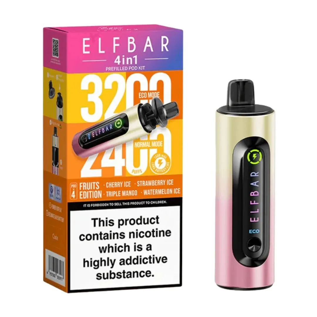 Buy ELFBAR 4-in-1 Prefilled Vape Kit for £7.30
