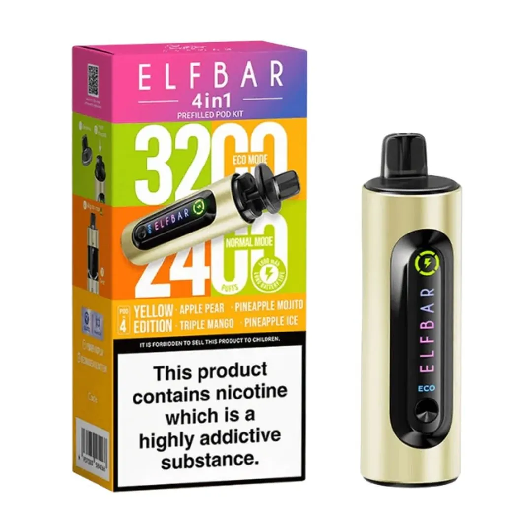 Buy ELFBAR 4-in-1 Prefilled Vape Kit for £7.30