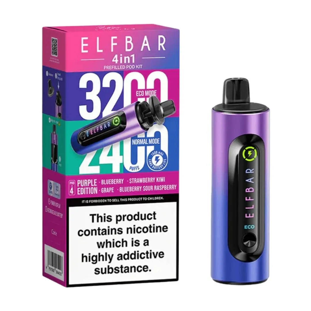 Buy ELFBAR 4-in-1 Prefilled Vape Kit for £7.30