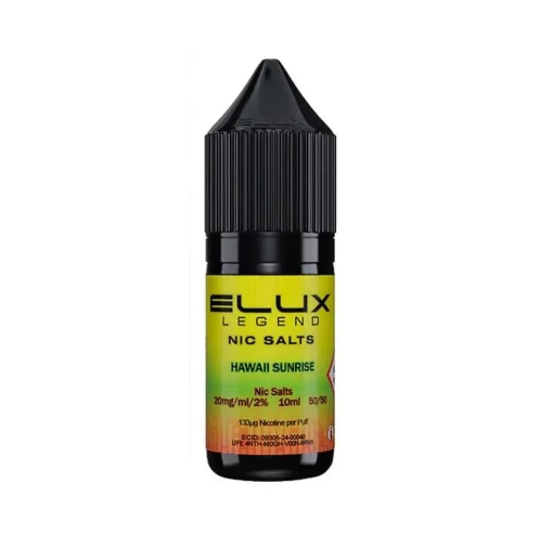 Elux Legend Nic Salts 10ml | 10mg & 20mg | Smoknic