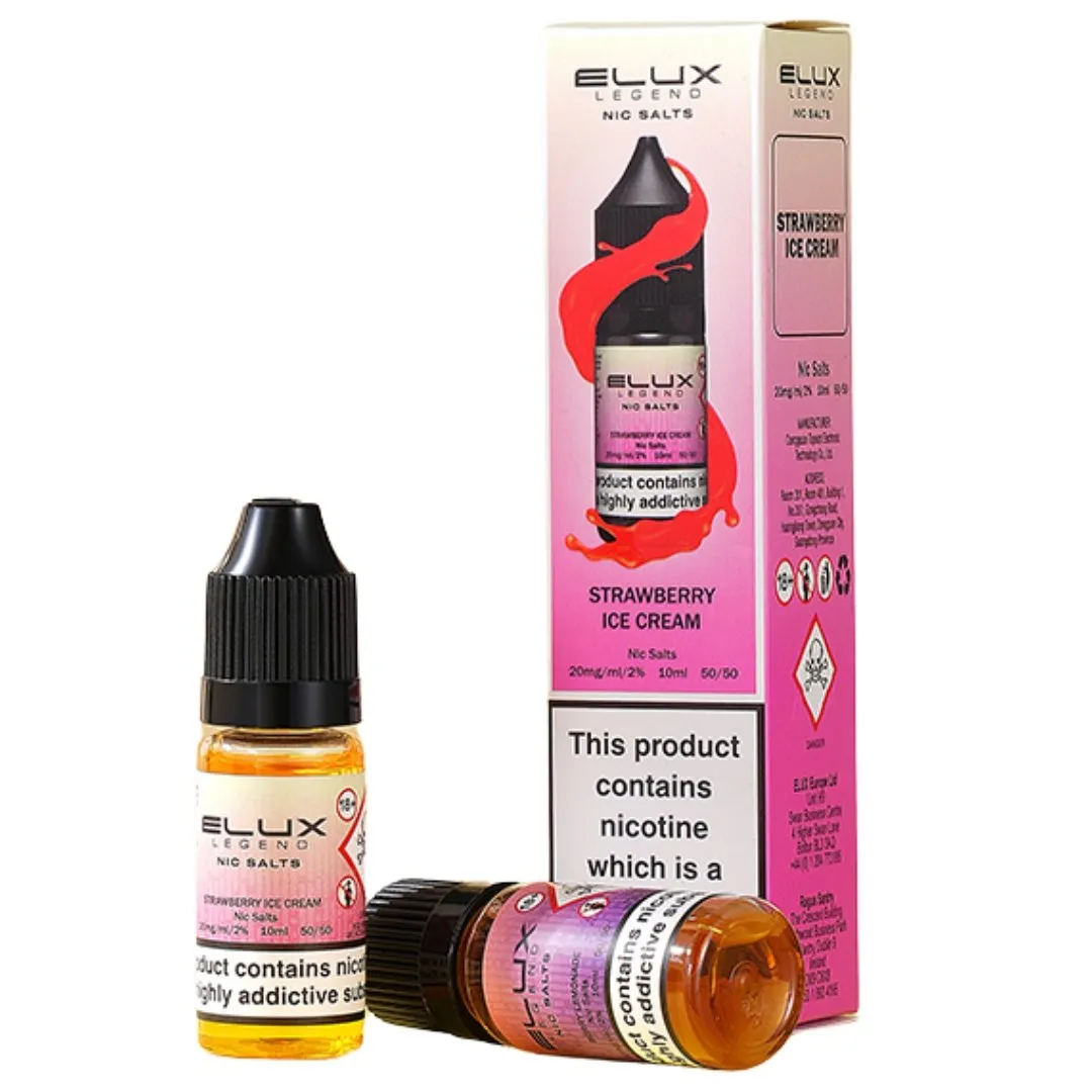 Elux Legend Nic Salts UK | Premium Nic Salt Vape Juice