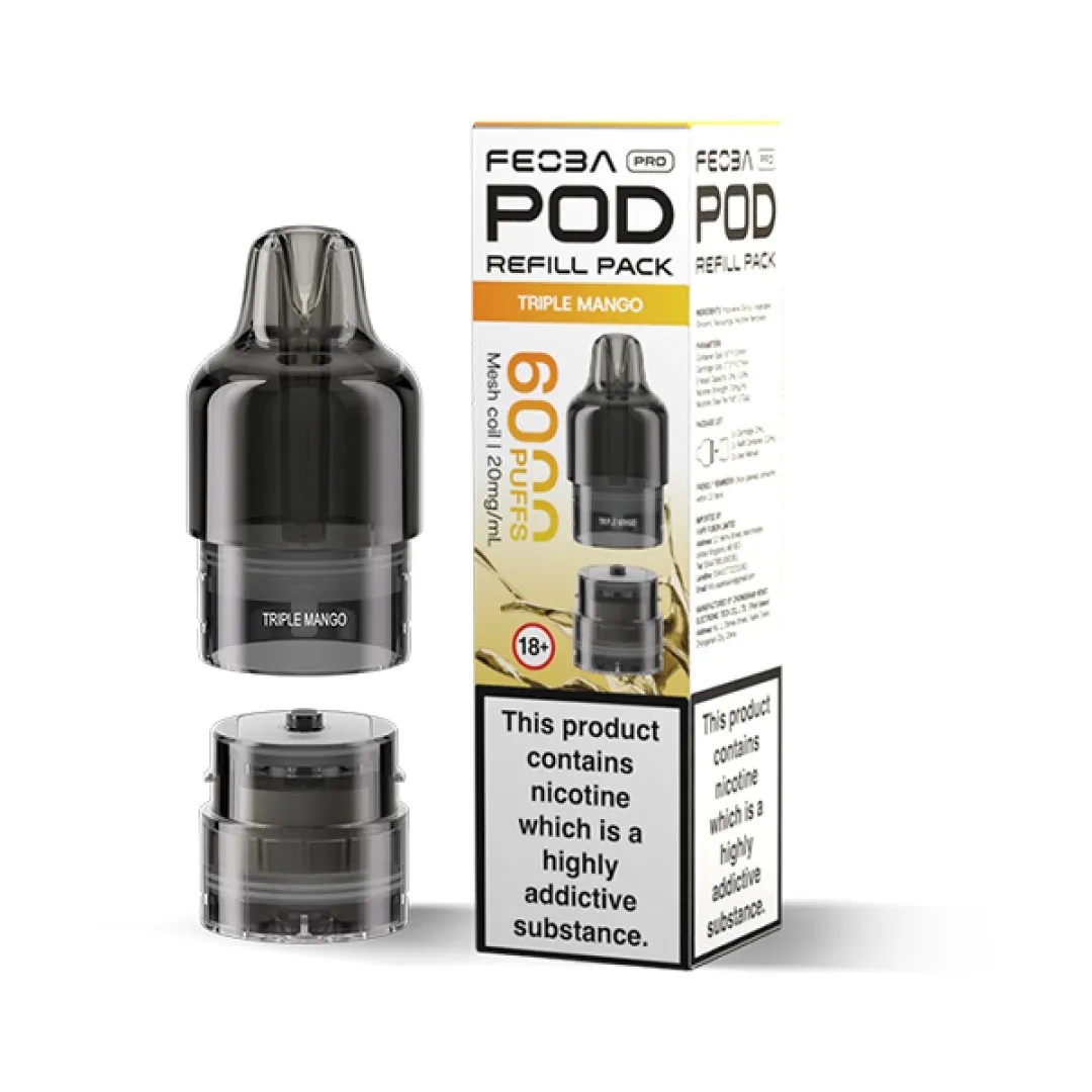 Feoba Pro 6000 Prefilled Replacement Pods | Only £4.49