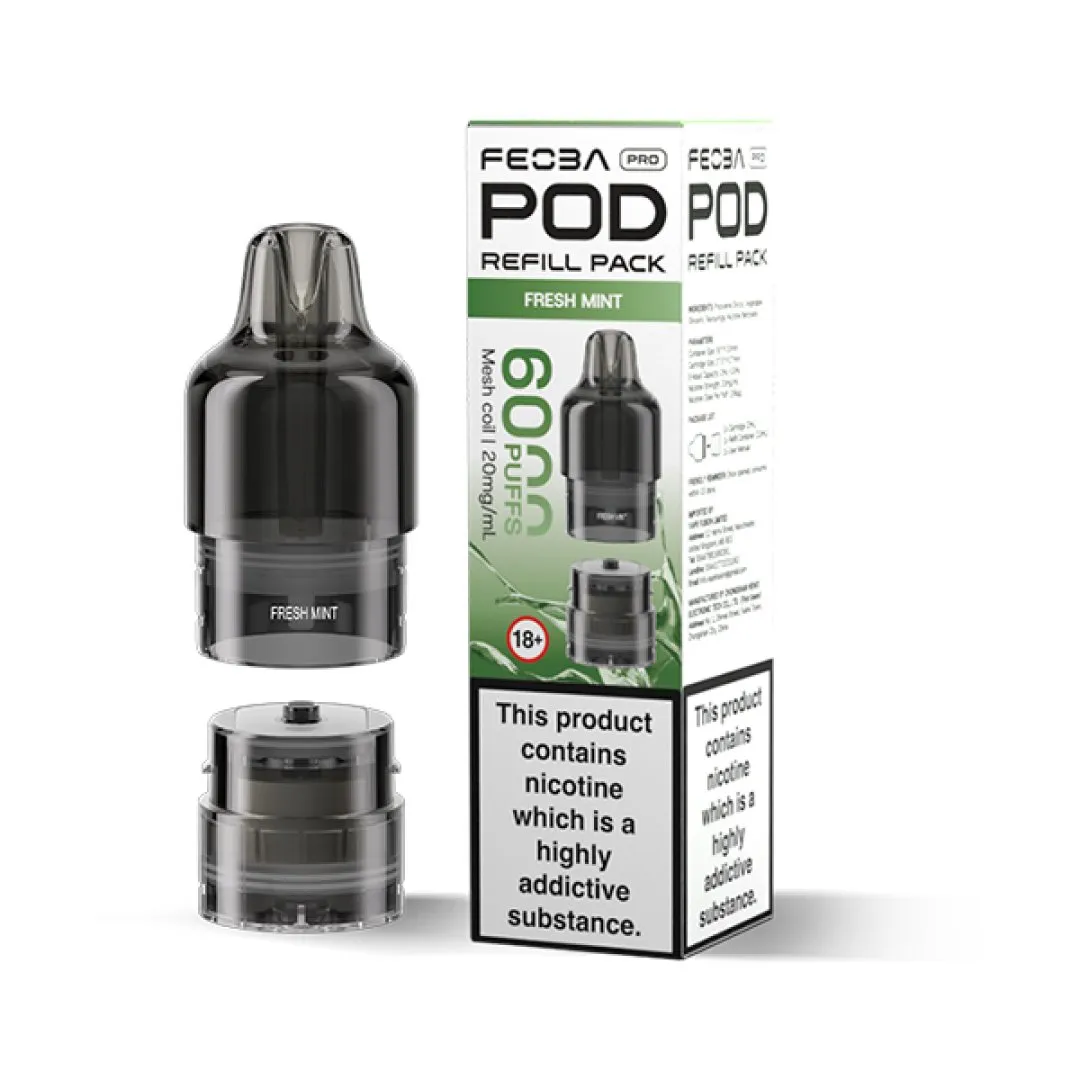 Feoba Pro 6000 Prefilled Replacement Pods | Only £4.49