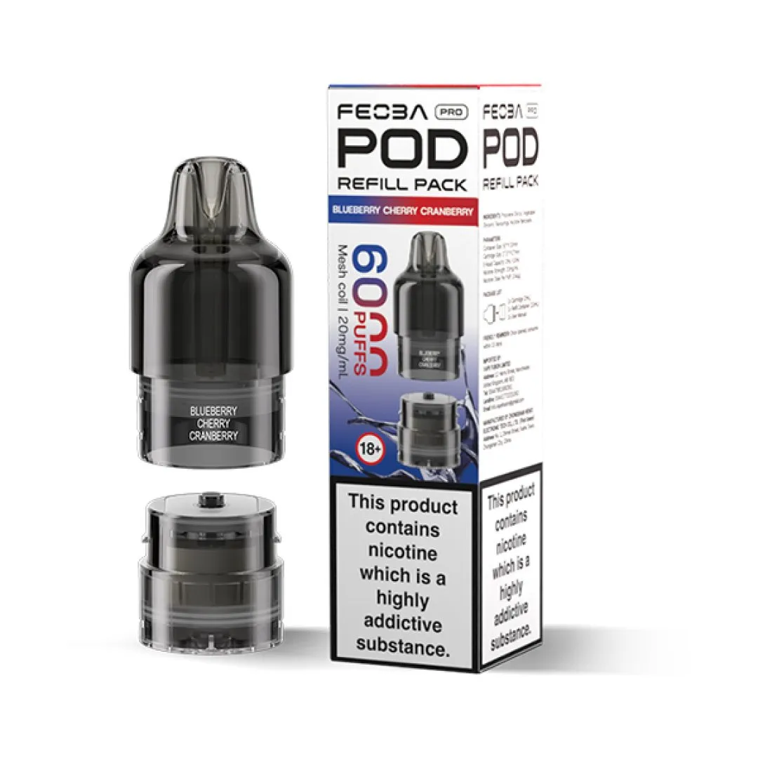 Feoba Pro 6000 Prefilled Replacement Pods | Only £4.49