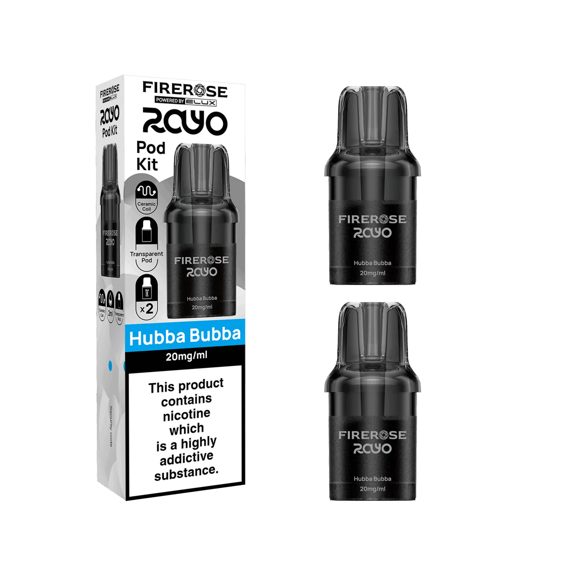 Elux Firerose Rayo 600 Refill Pods - Only £4.29