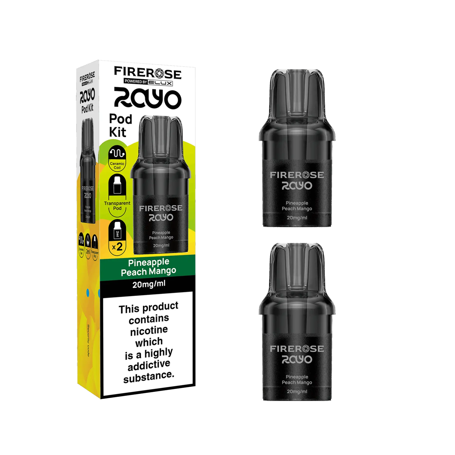 Elux Firerose Rayo 600 Refill Pods - Only £4.29