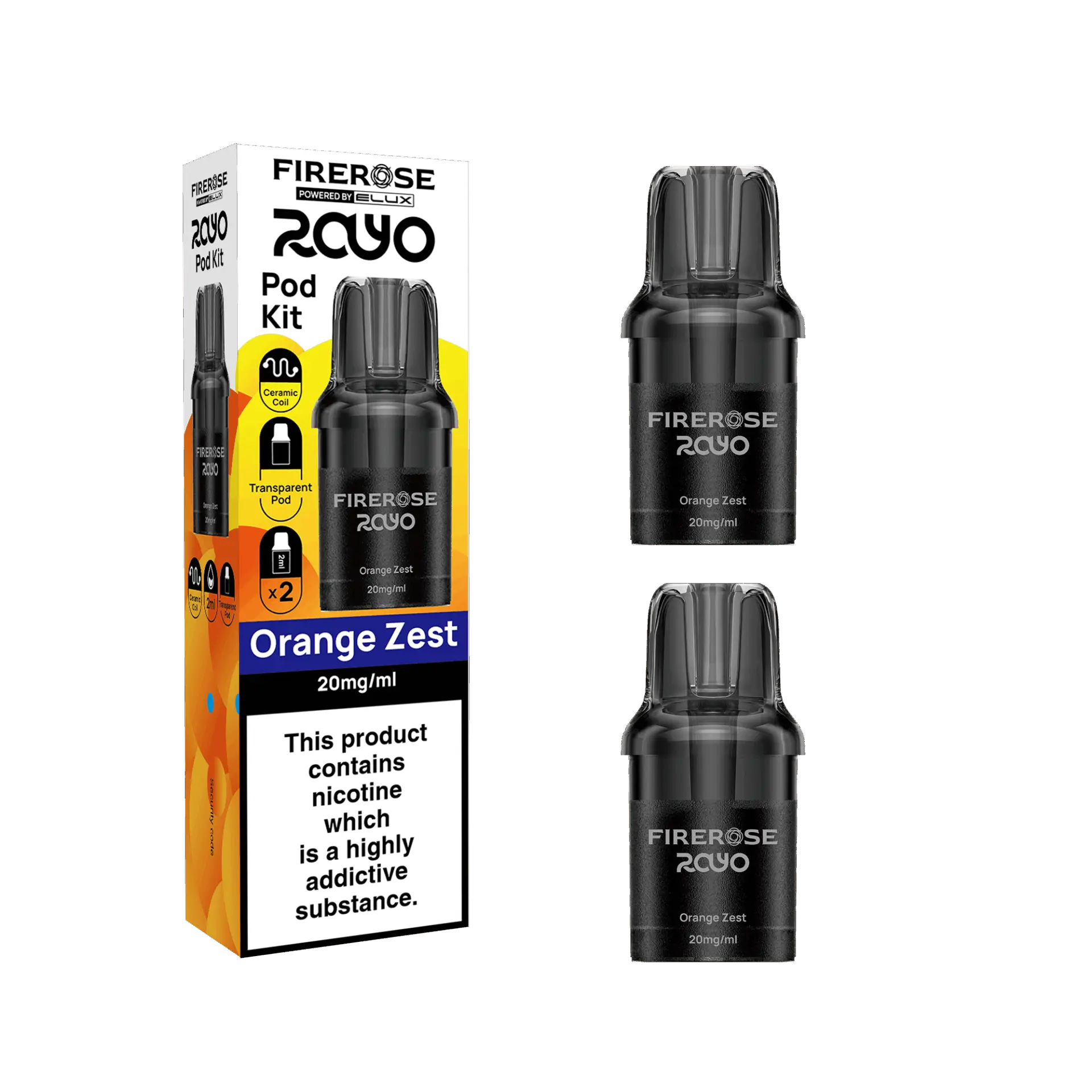 Elux Firerose Rayo 600 Refill Pods - Only £4.29