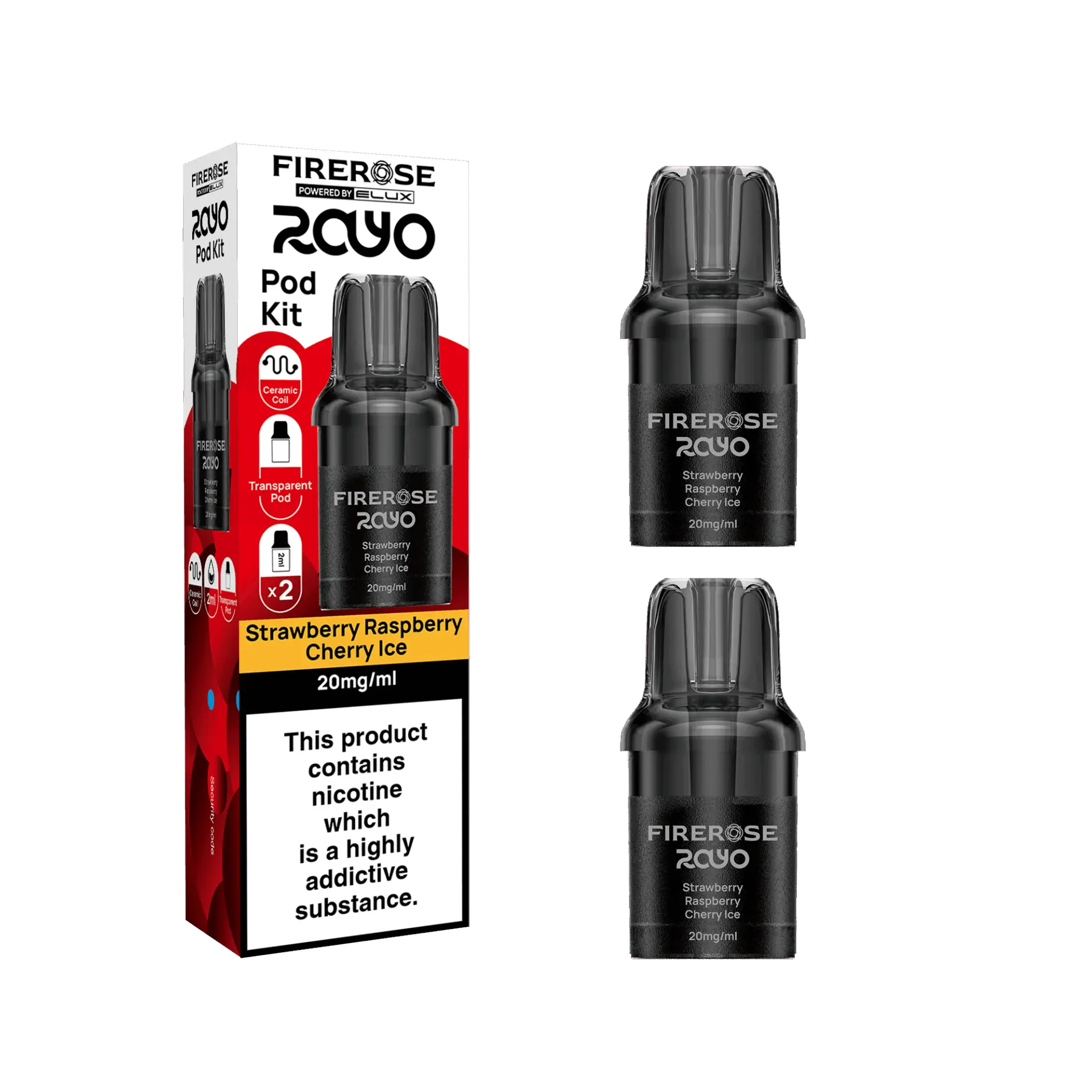 Elux Firerose Rayo 600 Refill Pods - Only £4.29