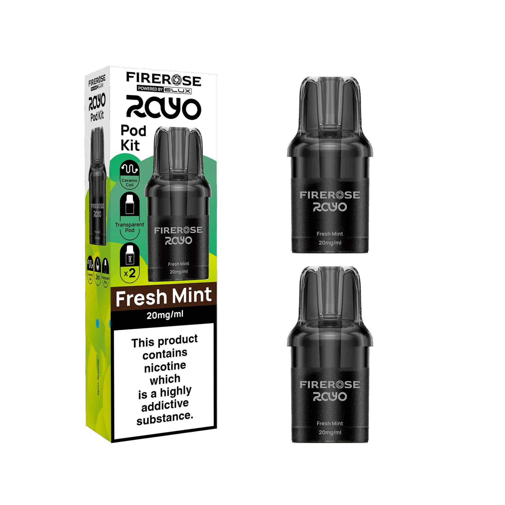 Elux Firerose Rayo 600 Refill Pods - Only £4.29