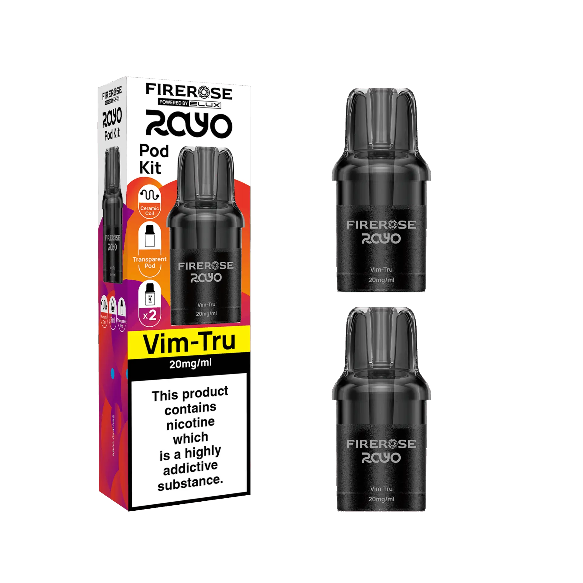 Elux Firerose Rayo 600 Refill Pods - Only £4.29